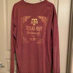 Texas A&M Long Sleeve Comfort Colors T-Shirt